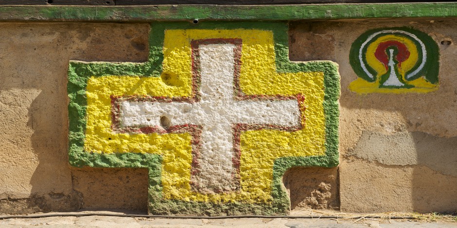 Peinture ancienne dans l'église Orthodoxe