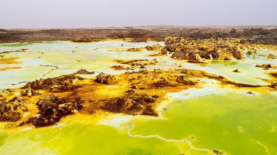Dallol, volcan dans le désert du Danakil