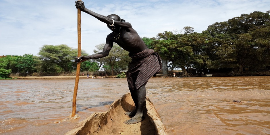 Traversée de la rivière Omo